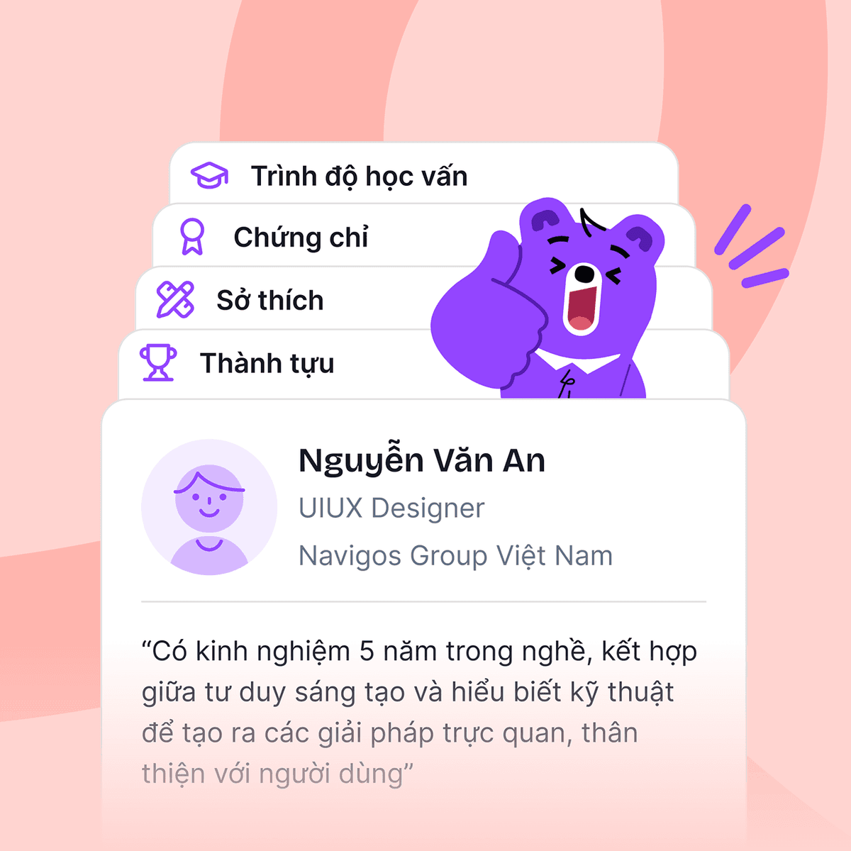 Tạo profile ứng tuyển nhanh như chớp