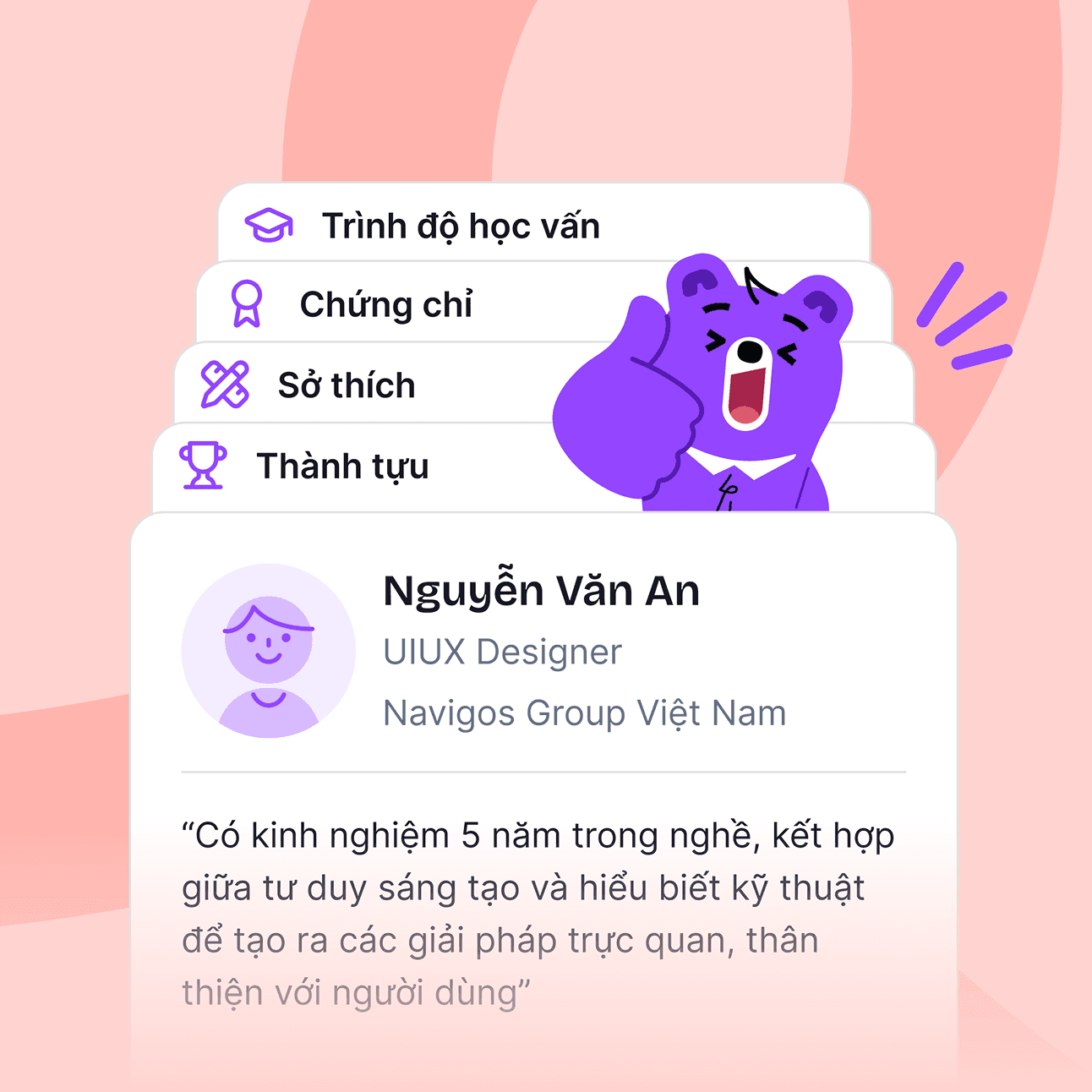 Tạo profile ứng tuyển nhanh như chớp